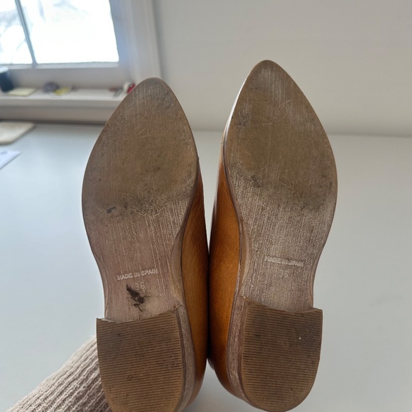 Free People Women's Royale Cutout Flats in Camel Leather | Size 36 - Picture 12 of 12